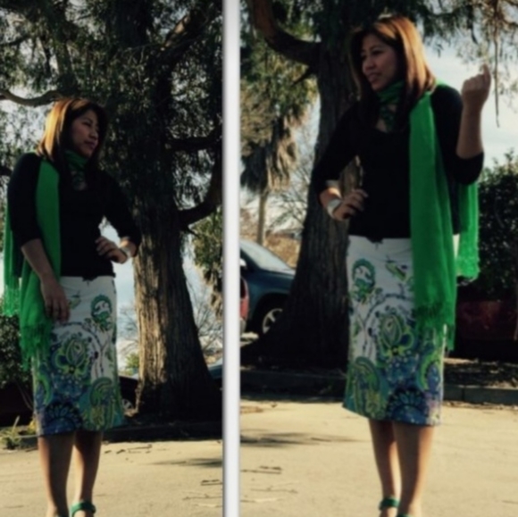 Strapless printed dress - Picture 5 of 5